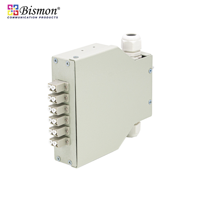 DIN-Rail-12-Core-LC-Duplex-Wall-Box-fiber-optic-LC-Adapter-Multi-mode-OM2